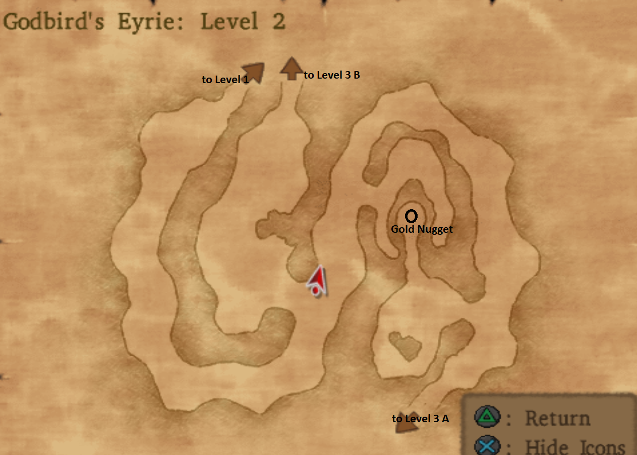 Map of Godbird's Eyrie Level 2